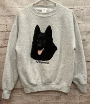 Vintage Sweatshirt Adult Large Belgium Schipperke Dog USA - $39.00