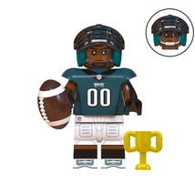 Football Player Eagles NFL Super Bowl Rugby Players Minifigures Bricks Toys - £2.72 GBP