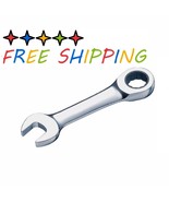 Stubby Ratcheting Combination Box Wrench 10mm 13mm Metric New 12pt 72 Tooth - $14.20 CAD+