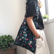 Youda Fashion Design Women Flower Handbag Classic Book Shopping Shoulder Bags Or - £21.04 GBP