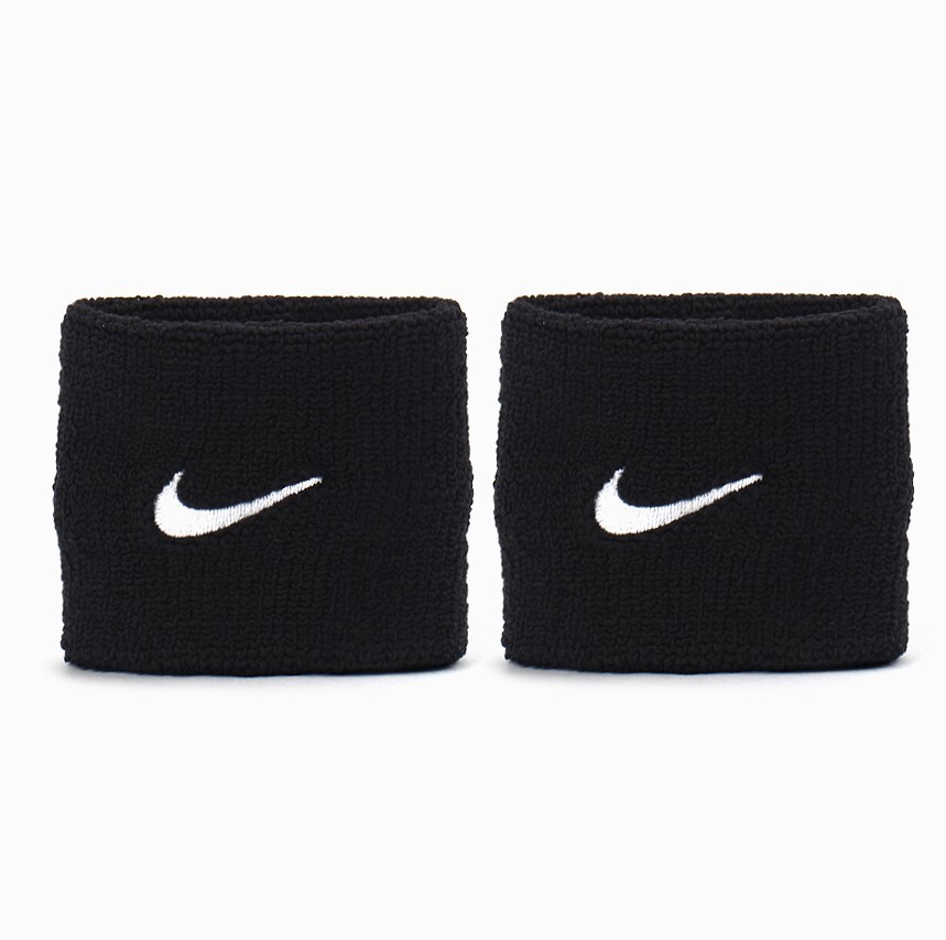 Nike Tennis Premier Wristband S Sports Training Band 2pcs Black NWT PAC3... - $28.90