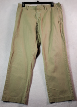 Banana Republic Capri Pants Womens Size 32x30 Green Cotton Pockets Straight Leg - £10.73 GBP