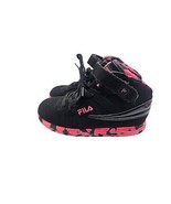 FILA Girls Black & Pink Hi-Top Sneaker Size 3 - $12.00
