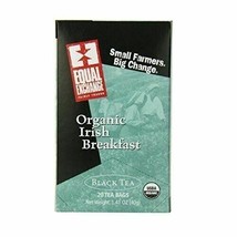 Equal Exchange Organic Teas C=Caffeine Irish Breakfast Black Teas 20 tea bags - £8.40 GBP
