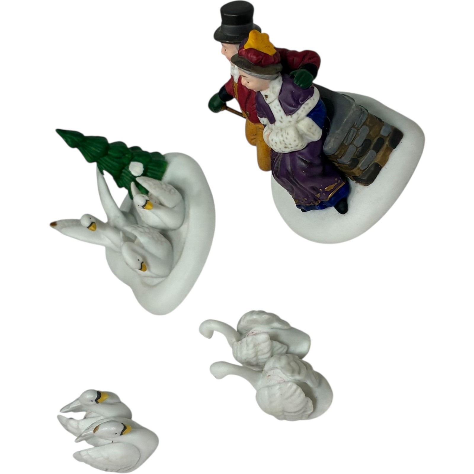 Dept. 56 Twelve Days Of Dickens Village 1996 Seven Swans A Swimming Item image 3