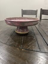 Studio Art Pottery Pink Cake Plate Boyd Signed Studios - $59.39