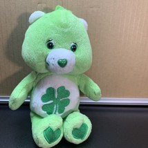 Care Bears St. Patrick’s 2003 Good Luck Bear Plush Green Clover By Play ... - £8.74 GBP