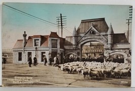 RPPC Entrance Gate Union Stock Yard, Chicago Swift &amp; Company Postcard Q11 - £12.49 GBP