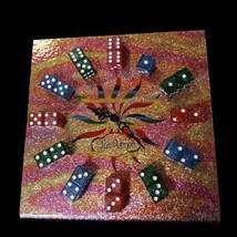 Rainbow Sparkly Viva Las Vegas Casino Dice Clock Vintage Souvenir 1AA Battery - £18.43 GBP