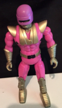 Vintage 90&#39;s pink Atomic Ranger Lanard Toys &quot;pink power ranger&quot; about 6 in 1991 - £5.87 GBP