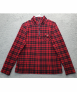 Chaps Sweatshirt Mens Large Multi Plaid Cotton Stretch Long Sleeve Quart... - $29.17 CAD
