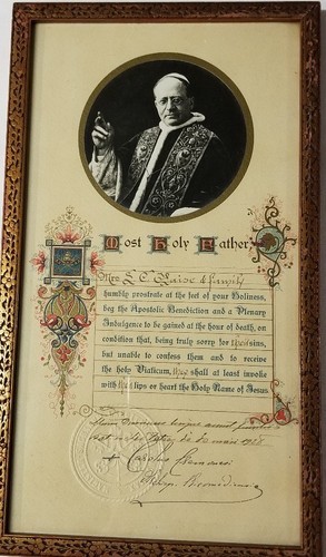Most Holy Father ~ Framed Print of Pope Pius XI ~1928 ~ Collectible ~ Art Item image 5