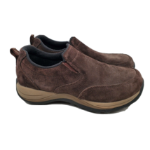 LL Bean Womens Comfort Moc Clogs Size 6.5 Brown Suede Shoes Casual GRH1 04 - £21.63 GBP
