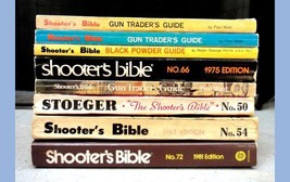 Lot 1959-1981 Vintage 8 Pc Shooter&#39;s Bible Books Gun Traders Guides - £53.76 GBP
