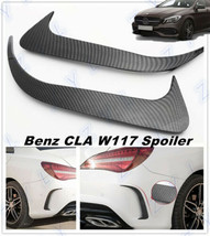 Black Canard Air Vent Cover Trim For Benz CLA250/200 W117 CLA45 Carbon Fiber - £36.17 GBP