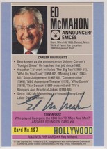 Ed McMahon (d. 2009) Autographed 1991 Hollywood Walk of Fame Trading Card - £11.87 GBP