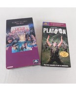 Lot of 2 VHS Vietnam War Movies Platoon 2000 Deer Hunter 1991 2 tape Set... - £7.62 GBP