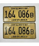 1984 Illinois Vehicle License Plate Matching Set 164 086 B - $36.63