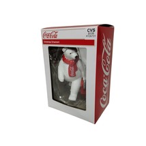 Coca Cola Polar Bear Mascot Coke 3 in Christmas Tree Ornament Kurt Adler... - £8.98 GBP