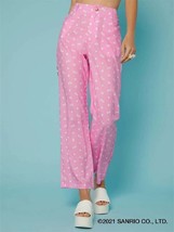 SANRIO Hello Kitty Allover Bow Print High Rise Pants Size L  (8/10) NEW ... - $39.00