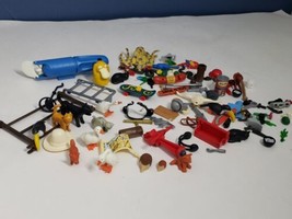 Playmobil Vintage LOT small junk drawer accessories, tools, weapons, birds, cat - £19.36 GBP