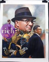 Vince Lombardi Green Bay Packers NFL Football Art Original Oil Painting ... - $5,255.70 CAD