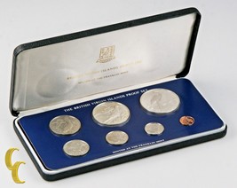 1980 Islas Vírgenes Británicas Prueba Juegos, Raro, Todo Original 7 Coin... - £145.76 GBP