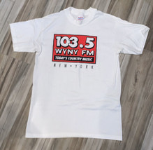 VTG 90&#39;s 103.5 WYNY FM Country Music Radio New York T Shirt L Single Stitch - $14.90