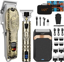 Professional Hair Clipper Set for Men Electric Shaver Razor Cordless Hair  - $69.85