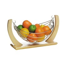 Premier Housewares Small Fruit Hammock, Rubber Wood and Chrome  - $41.00