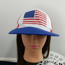 Flag Stars And Stripes Adult Hat American Flag red white and blue - £8.68 GBP