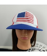 Flag Stars And Stripes Adult Hat American Flag red white and blue - £8.50 GBP
