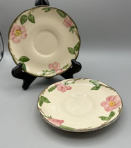 Franciscan Desert Rose 2 Saucers Only Manufactured in England &amp; USA 5 In... - $8.56