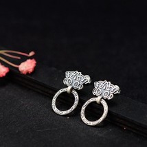 S925 silver earrings Thai silver restoring ancient ways is the process for women - £59.28 GBP