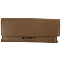 Burberry Sunglass Case Leather Tan Magnetic Flap Cover London England PU - £14.99 GBP