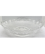 Vintage L.E. Smith Glass Co Pineapple Pattern Clear Glass Serving Bowl  - £38.33 GBP