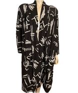 Vintage Meet Me in Miami Women&#39;s Open Long Cardigan Black/White Large NWT - €57,24 EUR