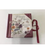 Victorian elegance photograph album vintage mini picture photo book shab... - $19.75