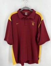 Nike University of Southern California Trojans Mens Polo Shirt Size L Fi... - £23.23 GBP