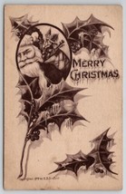 Santa Claus Christmas 1909 Bay City MI To Grand Rapids Scofield Postcard L23 - £7.07 GBP