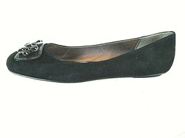 Calvin Klein Black Faux Suede Comfort Flats Slip On Shoes Womens 7.5 M (SW18)pm1 - £19.98 GBP