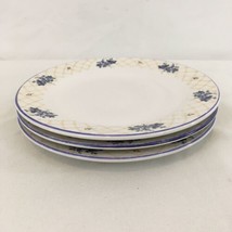 Farberware Stoneware Hydrangea 1999 Set of 3 Dessert Plates Saucers (3) - $14.85