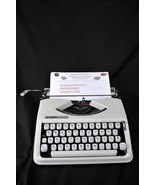 Professionally Restored 1967 Hermes Rocket Arctic White ELITE Typewriter... - $755.25