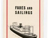 Dollar Steamship Around the World Brochure 1935 Fares and Sailings Route... - $47.52