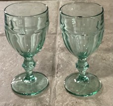 Libbey Gibraltar Duratuff Green Iced Tea Goblets ~Heavy, Glasses ~ 7&quot; ~ ... - £11.31 GBP