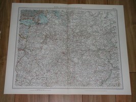 1927 Map Of Central Soviet Union Russia Moscow St. Petersburg Leningrad Finland - £25.31 GBP