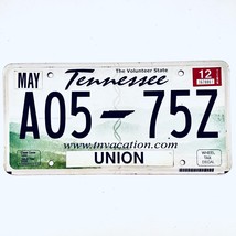 2012 United States Tennessee Union County Passenger License Plate A05 75Z - £13.24 GBP