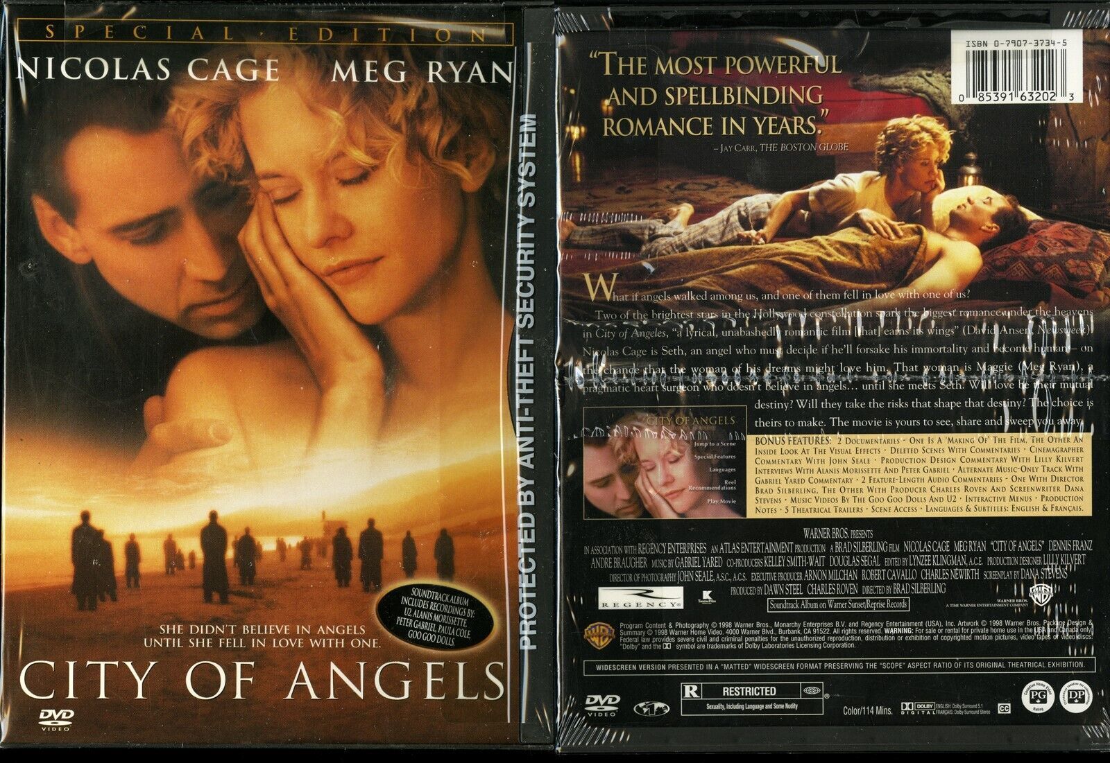 Primary image for CITY OF ANGELS SPECIAL ED DVD MEG RYAN NICOLAS CAGE WARNER VIDEO SNAPCASE NEW