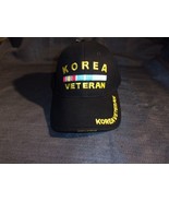NEW AES KOREAN KOREA VETERAN BLACK HOT SUN EMBROIDERED HAT CAP SNAPBACK - $97.89
