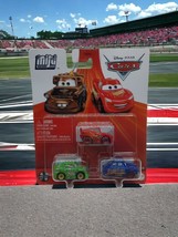 Disney Pixar Cars Mini Racers 3 Pack Mcqueen Chick Hicks Fabulous Hudson Hornet - £9.77 GBP